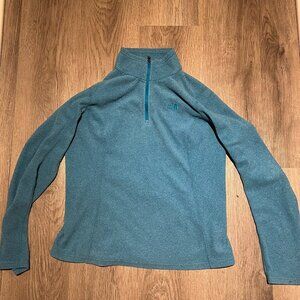 North Face 1/4 Zip Fleece - Blue